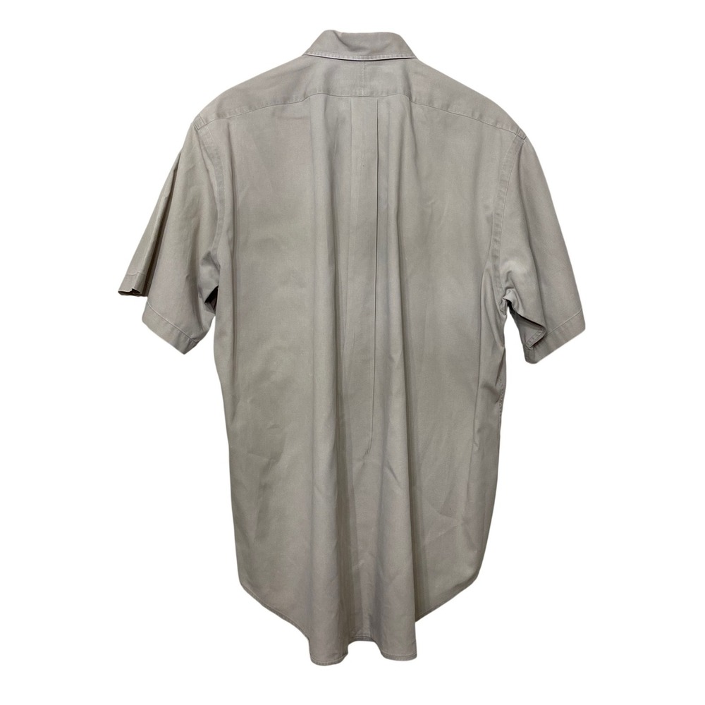 Polo Ralph Lauren Blaire Mens Tan Khaki Cotton Short Sleeve Button Down Shirt L - Picture 6 of 6